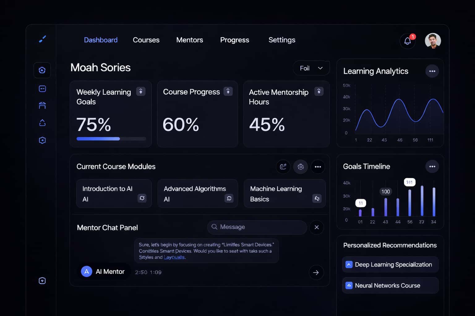Mentor Dashboard